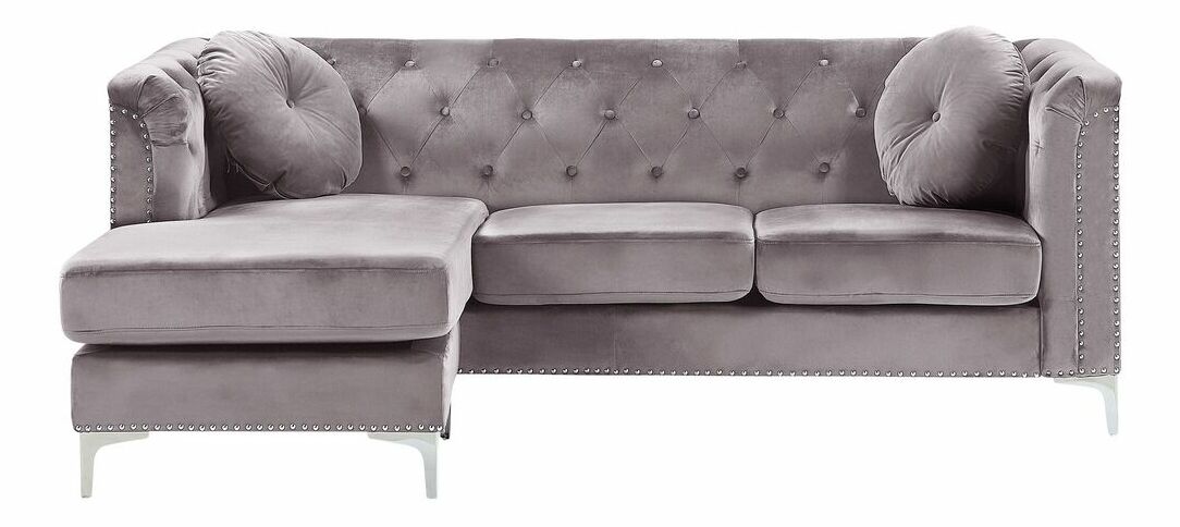 Rohová sedací souprava FLUNNA (šedá) (L)