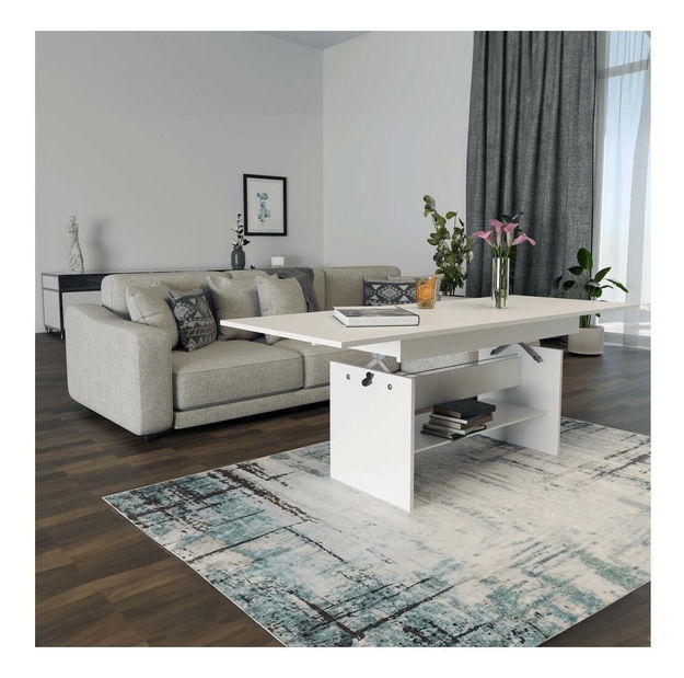 Rozkládací jídelní stůl Likud (bílá) (pro 4-6 osob)