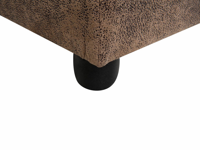 Rohová sedací souprava Närpes (hnědá) (s úl. prostorem) (P) *výprodej