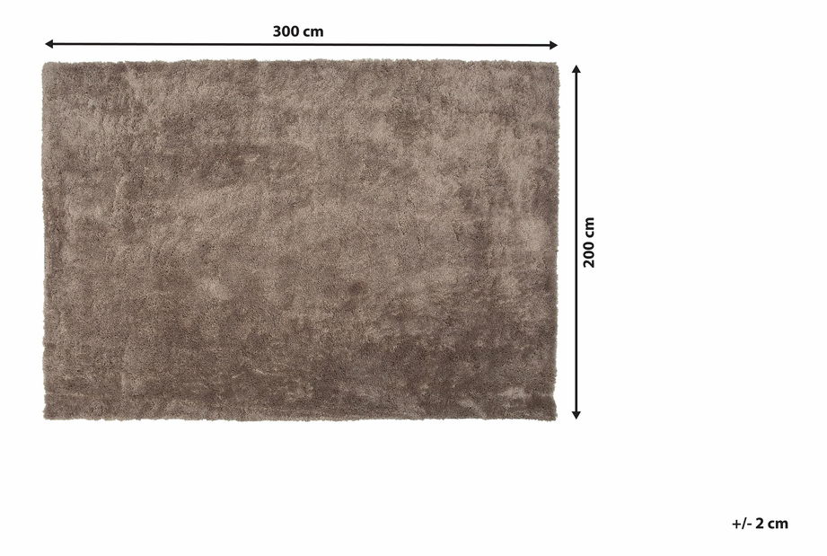 Koberec 300 cm Emeralda (světle hnědá)