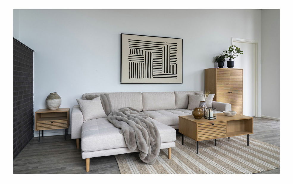 Rohová sedací souprava (L) Lvaveriaora (písková)