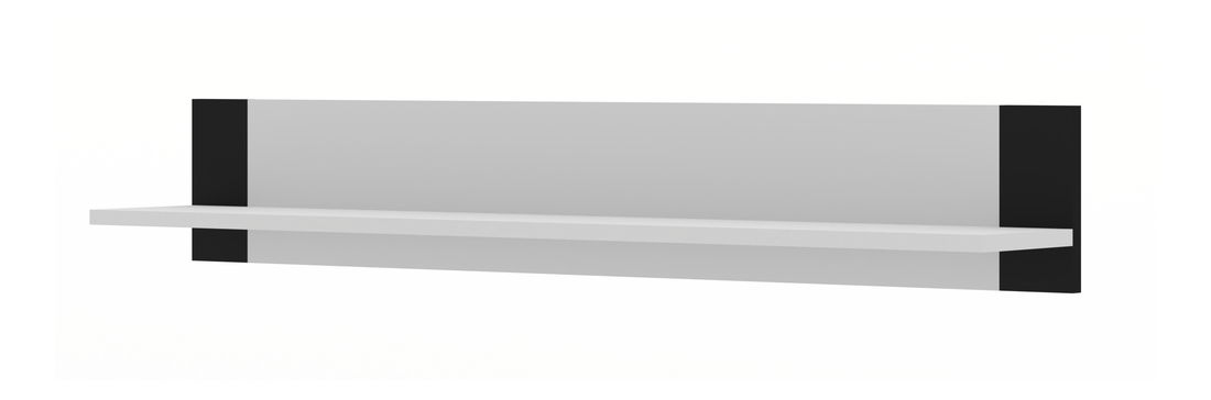 Závěsná police Montana (matná bílá + matná černá)