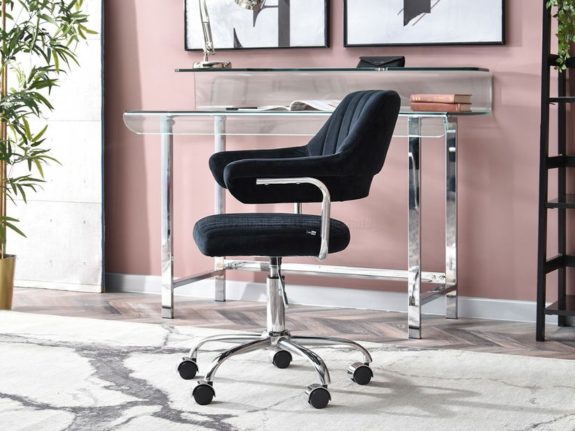 Židle Merylyn (černá + chromová)