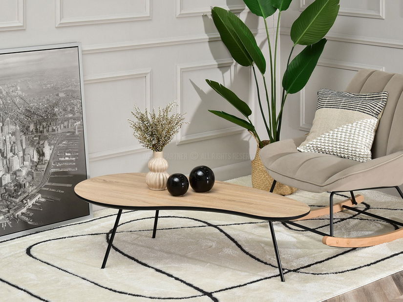 Konferenční stolek Sirius (sonoma + černá)