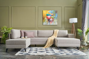 Rohová sedačka Enfant (Krémová)