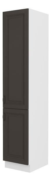 Potravinová kuchyňská skříňka Sheila 40 DK 210 2F (bílá + grafit)