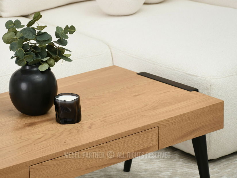 Konferenční stolek Monton (dub + černá)