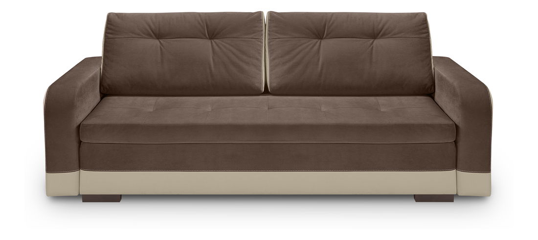 Pohovka BRW Luna Lux 3DL (hnědá + béžová)