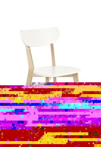 Jídelní židle Barry (bílá + buk)