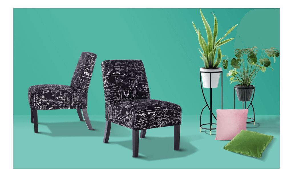 Křeslo Henriot (černo bílý vzor)