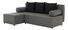 Rohová sedací souprava Maxius (šedá + černá)