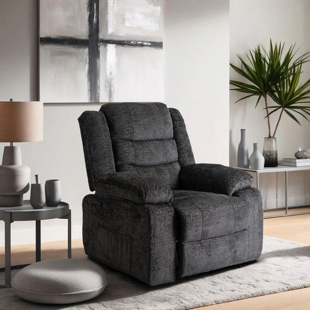 Polohovací křeslo Apoya (černá)