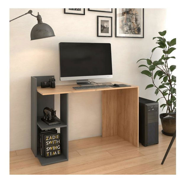 PC stolek Zunno (dub craft zlatý + grafit)