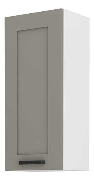 Horní kuchyňská skříňka Lucid 40 G 90 1F (claygrey + bílá)