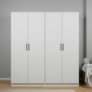 Šatní skříň Kentucky D (bílá)