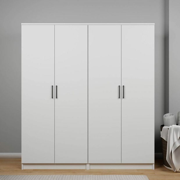 Šatní skříň Kentucky D (bílá)