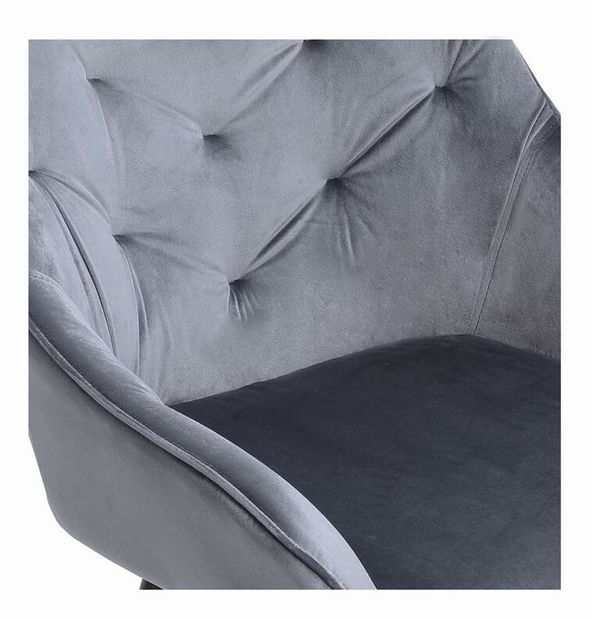 Jídelní židle Krysta (popelavá + černá)