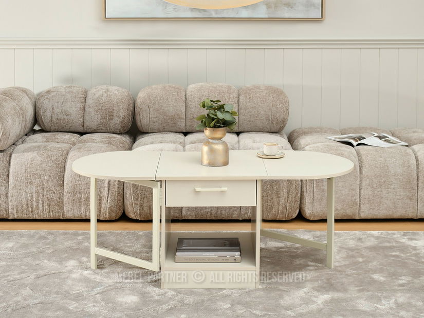 Konferenční stolek Entrana (krémová)