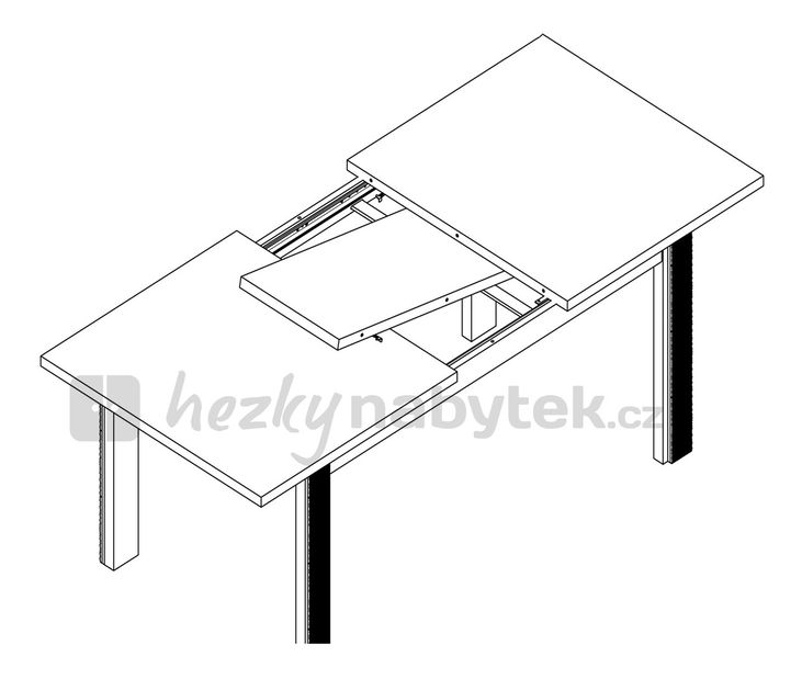 Jídelní stůl BRW Senegal STO/160 (pro 6 až 8 osob)