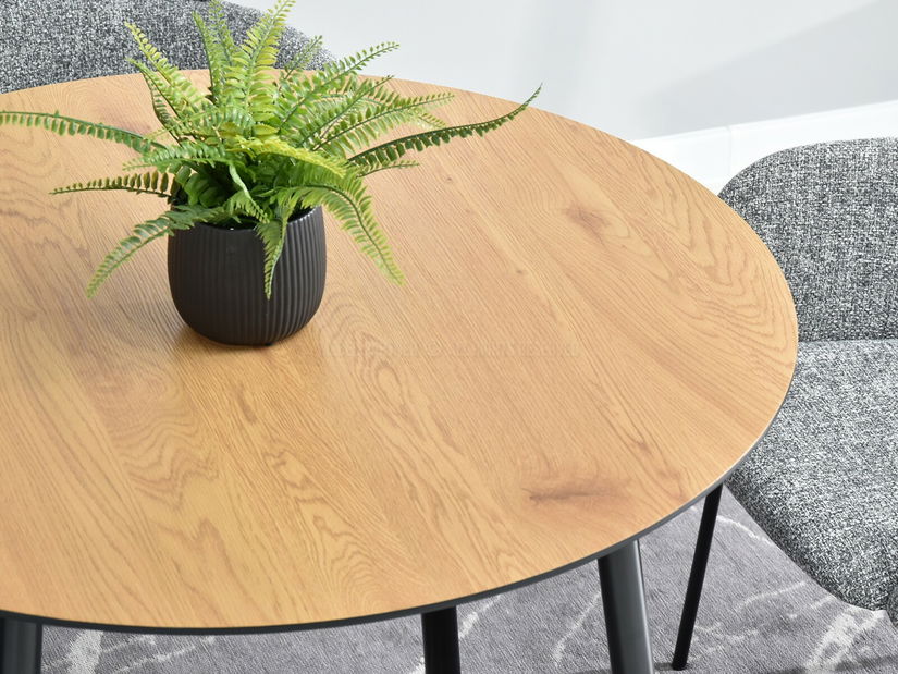 Jídelní stůl Verda (dub + černá)