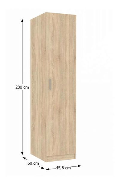 Policová skříň Izetta Typ 1 (dub sonoma)