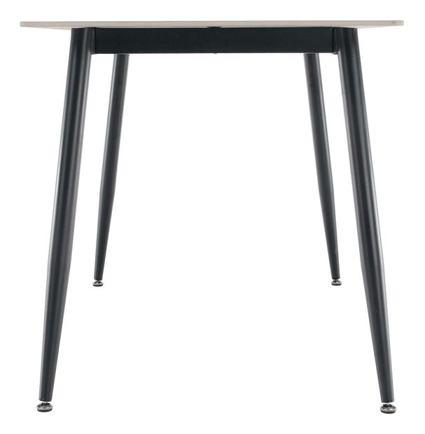 Jídelní stůl Fresia 1 (bílý mramor + černá) (pro 4 osoby)