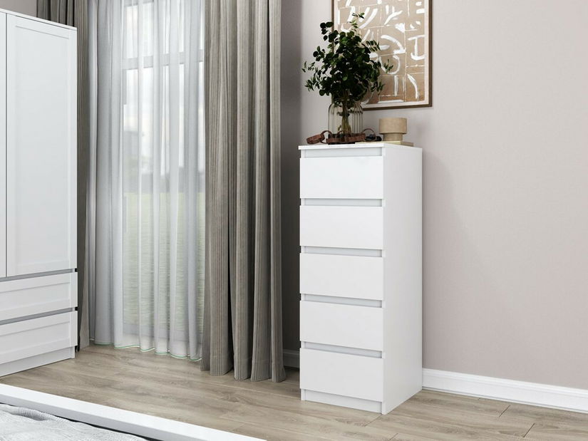 Komoda Musecalo 5 (bílá)