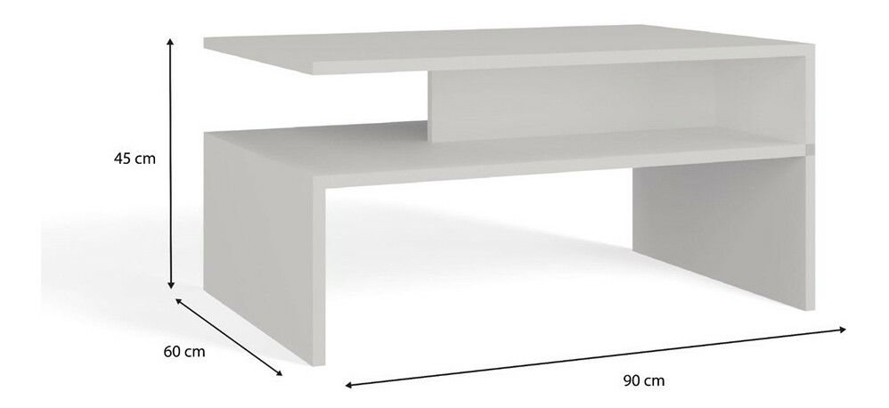 Konferenční stolek Bolivar 1 (bílá)