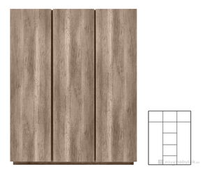 Šatní skříň BRW Anticca SZF3D