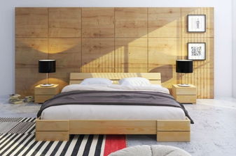 Manželská postel 160 cm Naturlig Lorenskog (borovice)