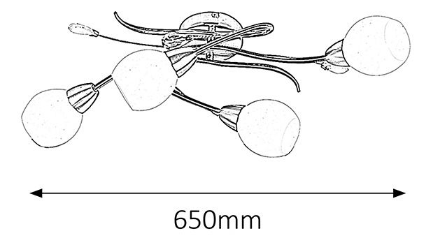 Bodové svítidlo Emily 2620 (saténová chromová)