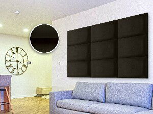 Čalouněný panel Soundless 40x30 cm (hnědá)