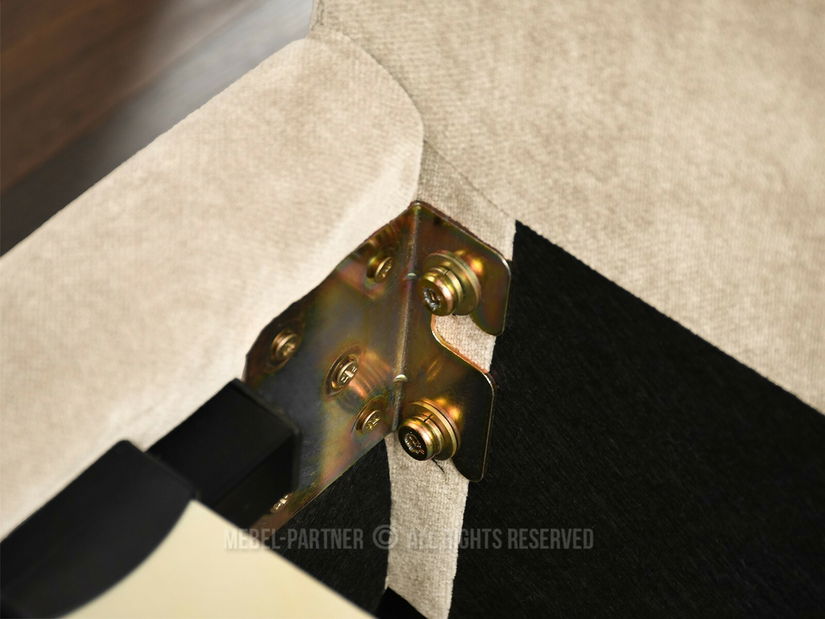 Manželská postel 160 cm Creame 160 (béžová + černá)