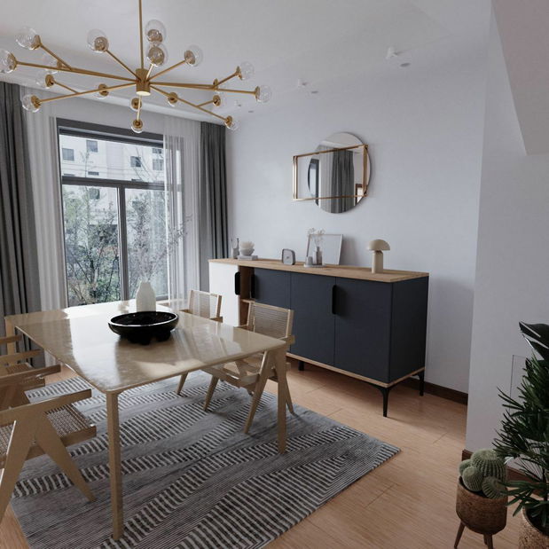 Skříňka Taria (bílá + dub)