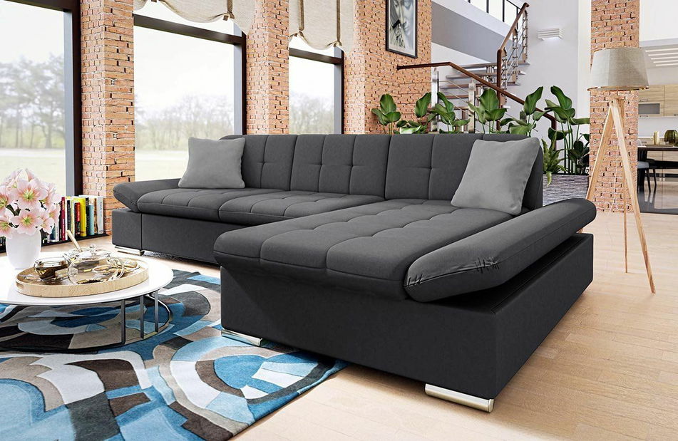 Sedací souprava Jude (L) (ekokůže Soft 017 + Bristol 2460) *výprodej