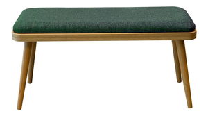 Lavička Vineya (dub + zelená)