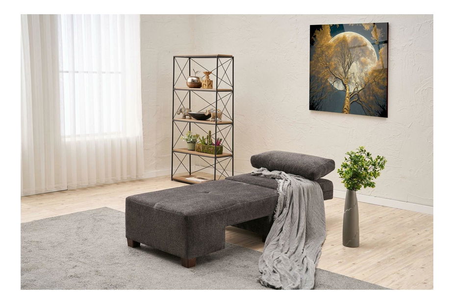 Rozkládací křeslo Perenilla C (L) (antracit + ořech)