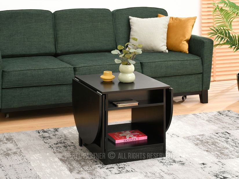 Konferenční stolek Espana (černé dřevo + černá)