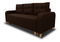 Pohovka třísedačka Abyss (tmavě hnědá)