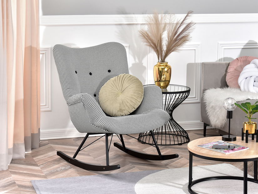 Houpací křeslo Laurentino (černá)