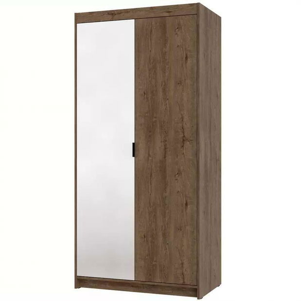 Šatní skříň se zrcadlem Elanor I (dub lefkas)