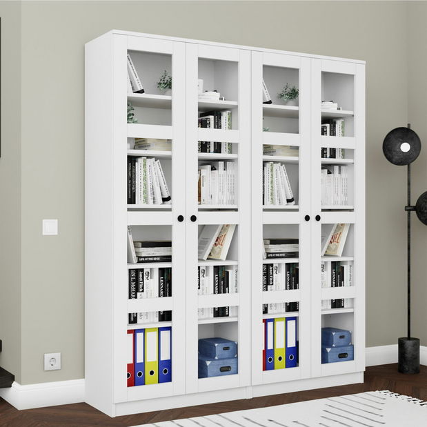 Vitrína Luckiny V (bílá)