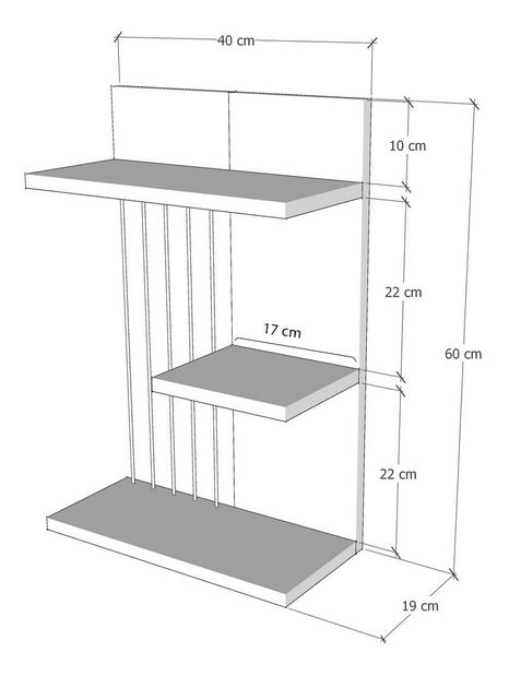 Polička Kinks (žlutá)