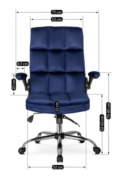 Kancelářské křeslo Limpieza (námořnická modrá)