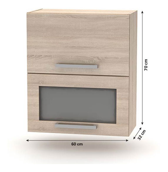 Kuchyň Noliana 240 cm (dub sonoma)