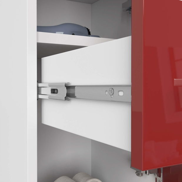 Koupelnová skříňka Farid TYP6 (červená lesklá)