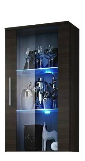 Vitrína na stěnu Nelia 23 EM N2 (s osvětlením)