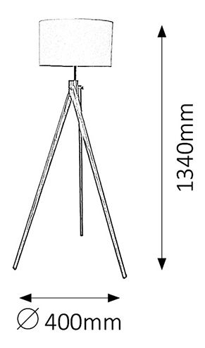 Stojanová lampa Soren 4189 (bílá + buk)