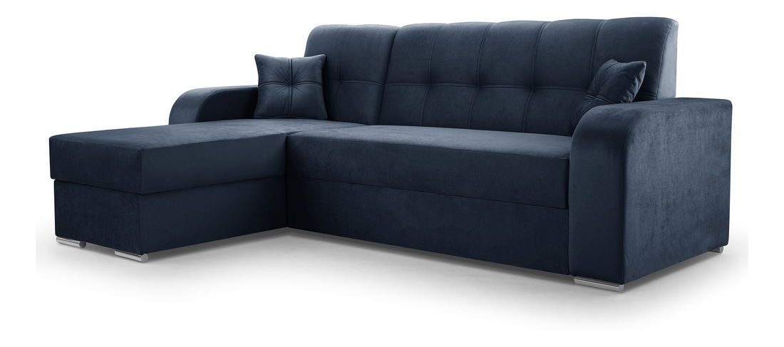 Rohová sedací souprava Ottawa (tmavě modrá) (L)