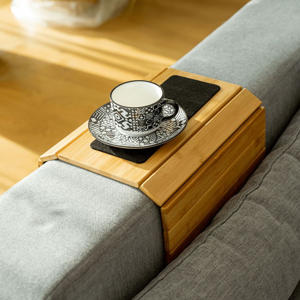 Odkládací podložka na sedačku Oneida (bambus + černá)